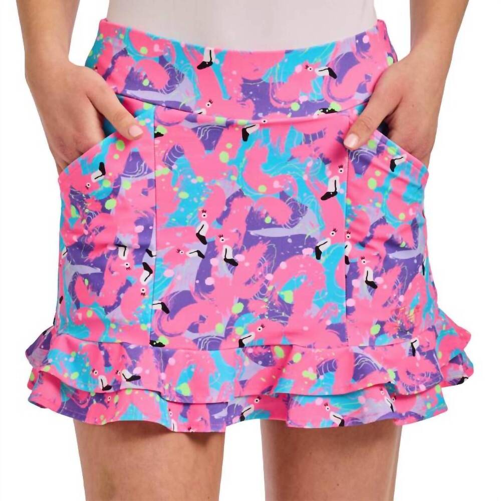 NEW TZU TZU stella golf skort in manic mingos